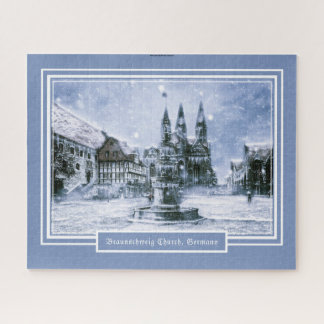 520 pieces Braunschweig Church Winter Snowy Jigsaw Puzzle