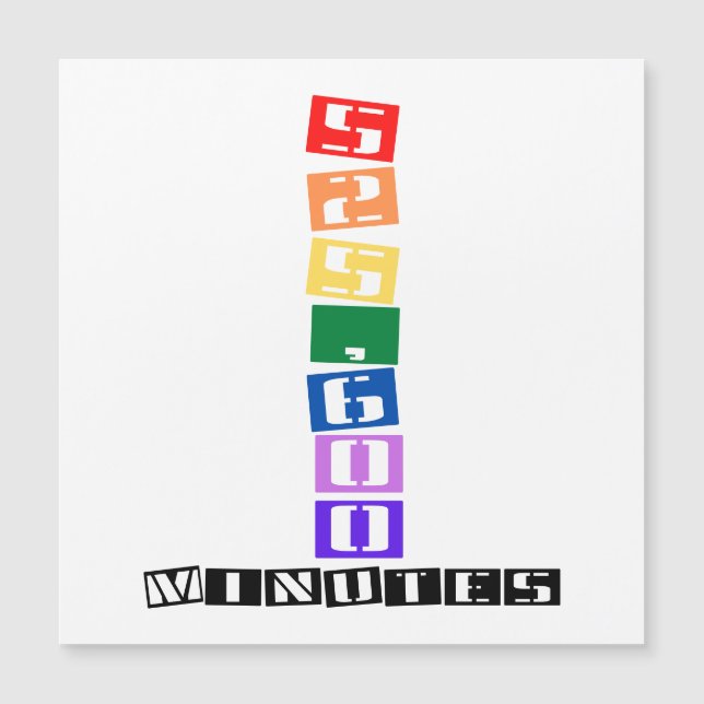 525,600 Minutes  (Front)