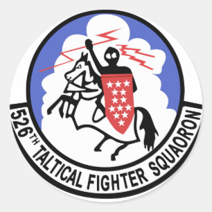 526 Tactical Fighter Squadron Classic Round Sticker