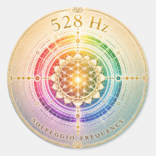 528 Hz Solfeggio Frequency Sticker