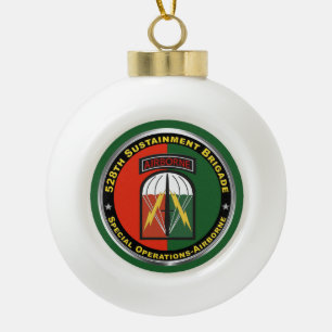 528th Sustainment Brigade  Metal Ornament
