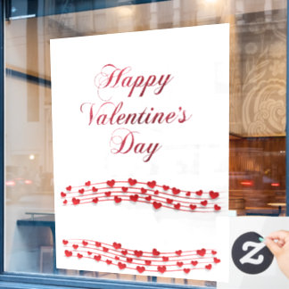 52.00" * 72.00" Valentine's Window Cling