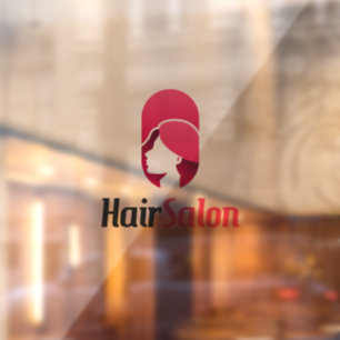 52" * 37.56" Hair Salon Window Cling
