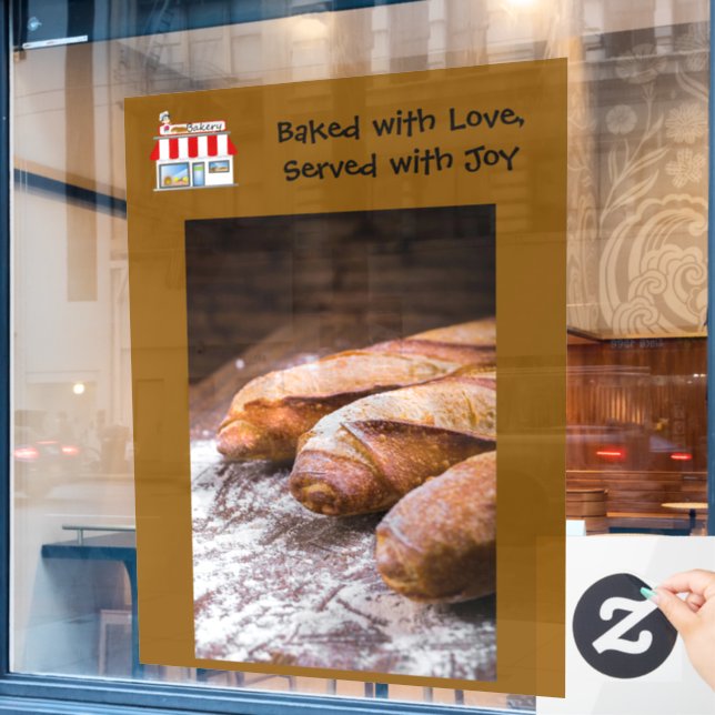 52" * 72" Bakery Window Cling  (Cafe Window)