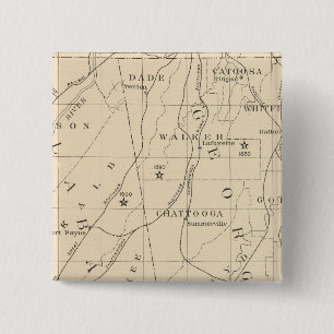 52 Centre Negro population 1880-1900 15 Cm Square Badge