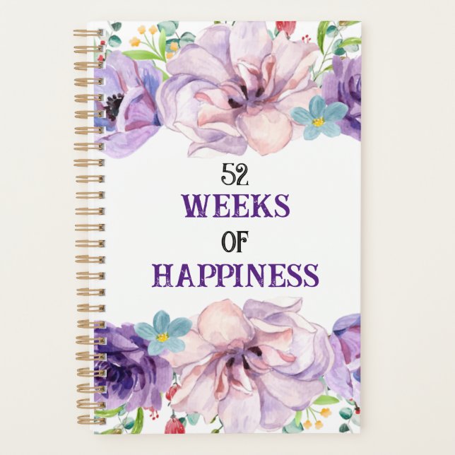 52 Weeks of Happiness Planner (Front)