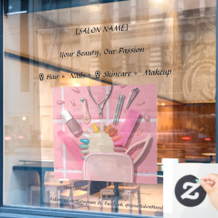 52" x 72" Salon Window Cling 