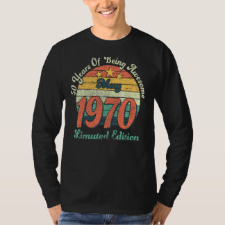 52 Year Old Awesome Since May 1970  50th Birthday T-Shirt