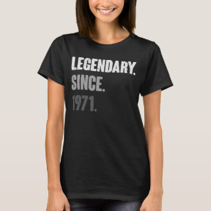 52 Years Old Retro Vintage 1971 Birthday 52nd Deco T-Shirt