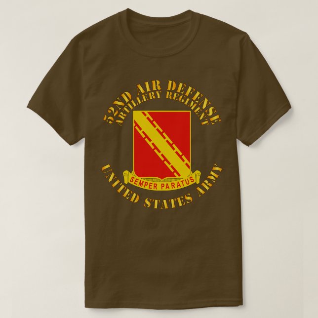 52nd Air Defence Artillery Regiment T-Shirt (Design Front)