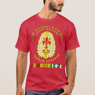 52nd Avn Bn Flying Dragons Vietnam Vet w VN SVC T-Shirt