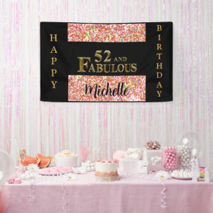 52nd Birthday Banner