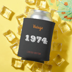 52nd Birthday Can Cooler – Vintage 1974 Limited