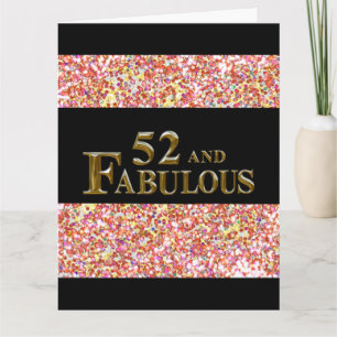 52nd Birthday  Card
