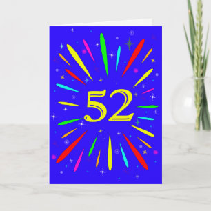 52nd Birthday Explosion Card