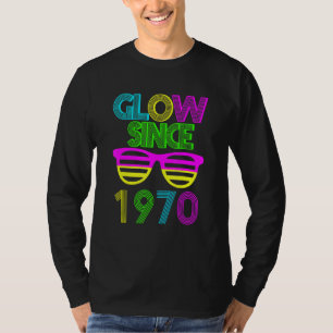 52nd Birthday Glow Since 1970 Vintage Sunglasses R T-Shirt