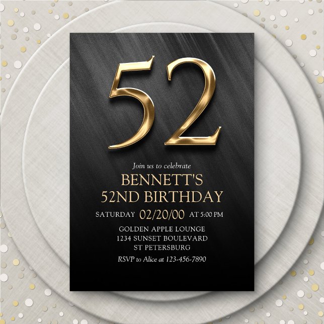 52nd Birthday Invitation (Creator Uploaded)
