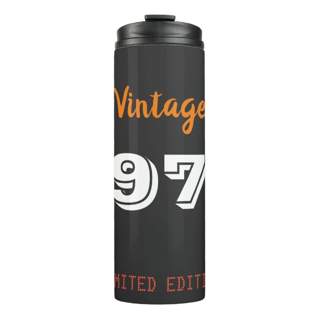 52nd Birthday Thermal Tumbler – Vintage 1974 Limit (Front)