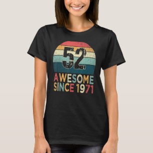 52nd Birthday Vintage Retro 52 Years Old Awesome S T-Shirt