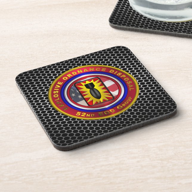 :   52nd Explosive Ordnance Disposal Group Coaster (Left Side)