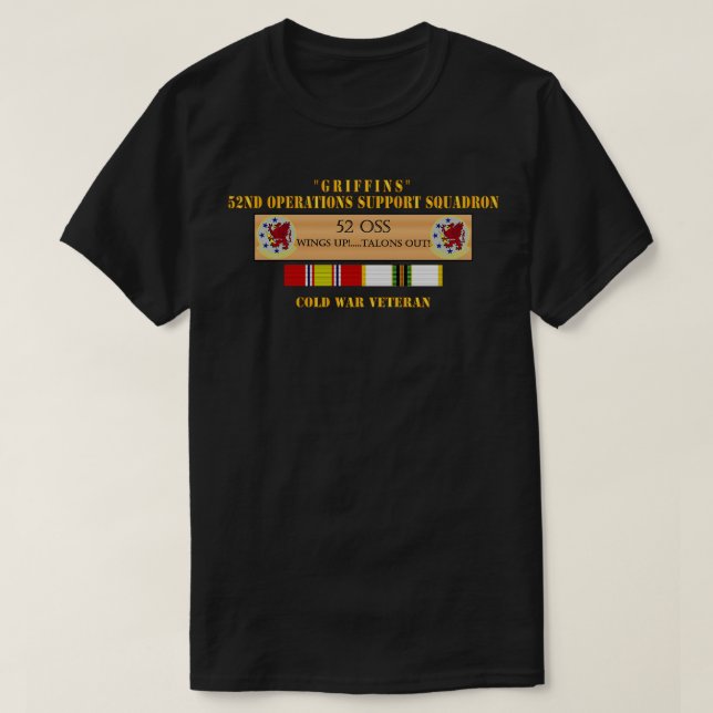 52nd Operations Support Squadron Panel Griffins w  T-Shirt (Design Front)