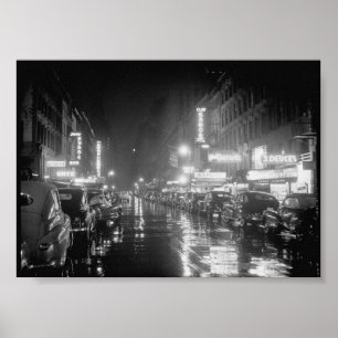 52nd Street, New York, N.Y., ca. July 1948 Poster