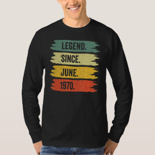 52th Birthday Retro Vintage Legends Were Born In J T-Shirt