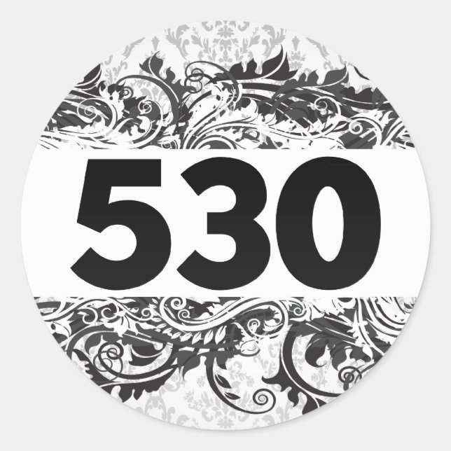 530 CLASSIC ROUND STICKER (Front)