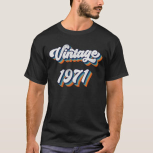 53 Year Old Gift Men Women Vintage 1971 53rd Birth T-Shirt