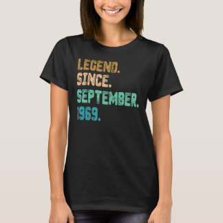 53 Year Old Legend Since September 1969 53rd Birth T-Shirt