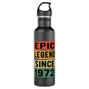 53 Years Old Bday 1972 Epic Legend 53rd Birthday 710 Ml Water Bottle