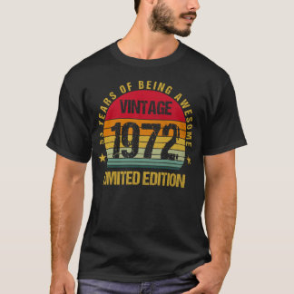 53 Years Old Fifty-Three 1972 53rd Birthday T-Shirt