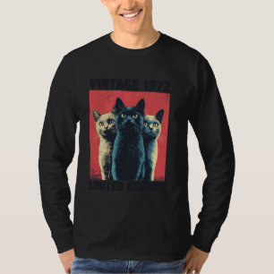 53 Years Old Gift Vintage 1972 Cat Lover 53rd Birt T-Shirt
