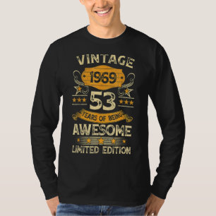 53 Years Old Vintage 1969 53rd Birthday 1 T-Shirt