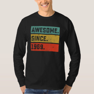 53rd Birthday Awesome Since 1969 53 Years Old T-Shirt