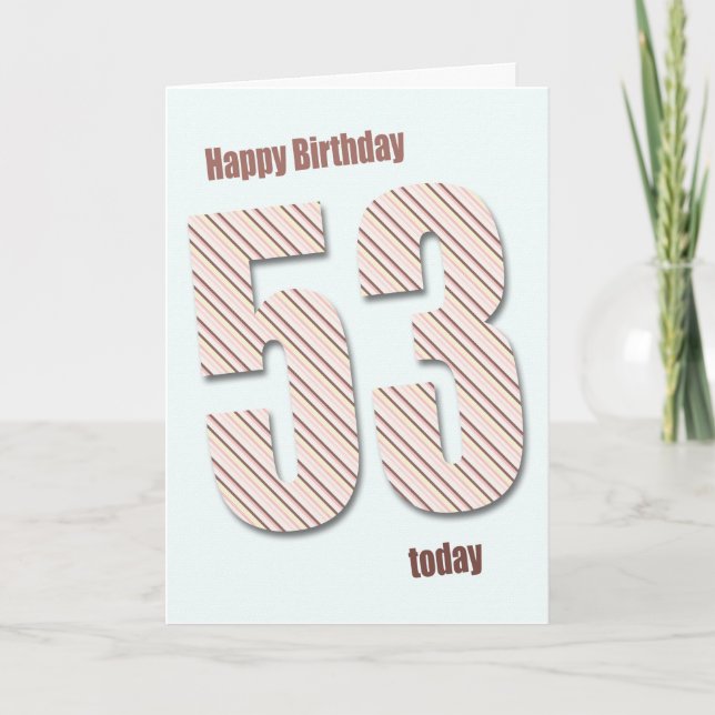 53rd birthday card (Front)