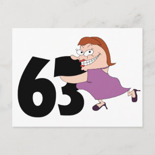 53rd birthday gifts - Funny cartoon birthday Postcard