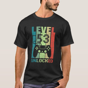 53Rd Birthday Gifts Level 53 Unlocked Video Gamer T-Shirt