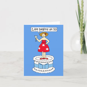 53rd Birthday Humor Card