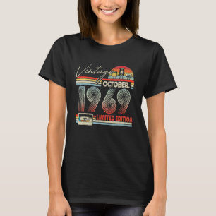 53rd Birthday October 1969 Vintage Cassette T-Shirt