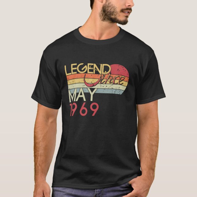53Th Birthday My 53 Years Old Legend Since May 196 T-Shirt (Front)