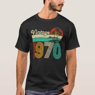 53th Birthday Vintage 1970 53 Year Old Men Women T-Shirt