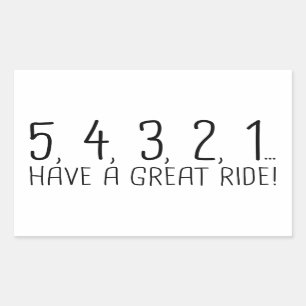 54321 RECTANGULAR STICKER