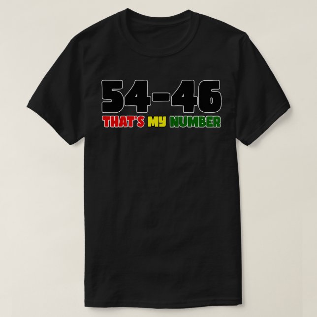 5446 Thats My Number T-Shirt (Design Front)