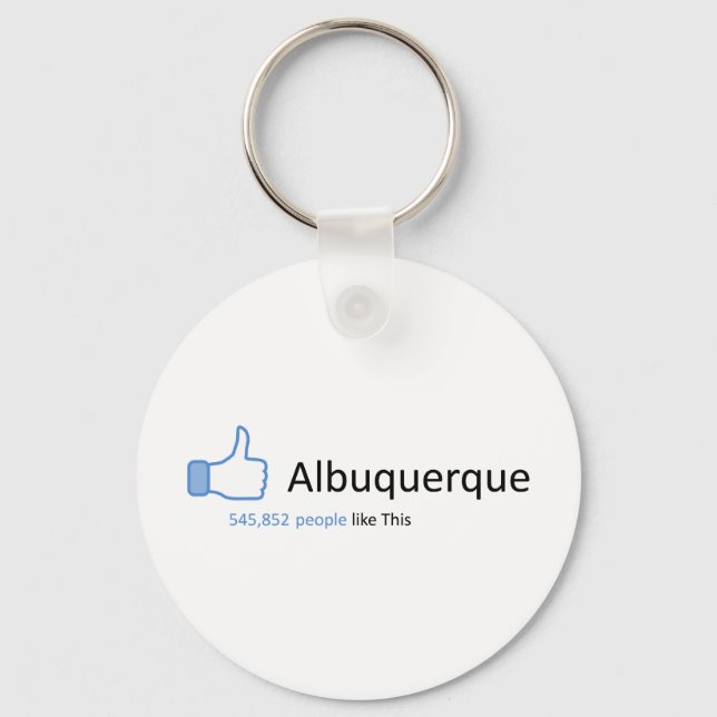545852 people like Albuquerque Key Ring (Front)