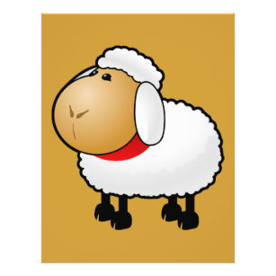 54-Free-Cartoon-Sheep-Clipart-Illustration Flyer