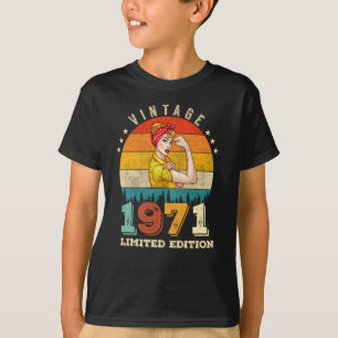 54 Year Old Bday 1971 Vintage 54th Birthday Women T-Shirt