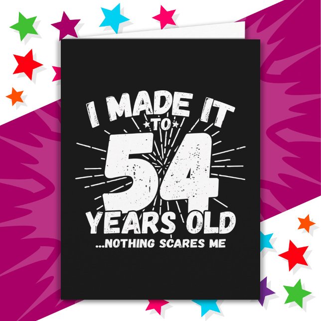 54 Year Old Sarcastic Meme Funny 54th Birthday Card (Creator Uploaded)
