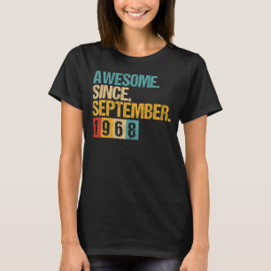 54 Years Old Awesome Since September 1968 54th 1 T-Shirt