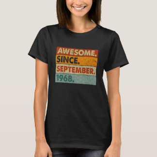 54 Years Old Awesome Since September 1968 54th Bi T-Shirt